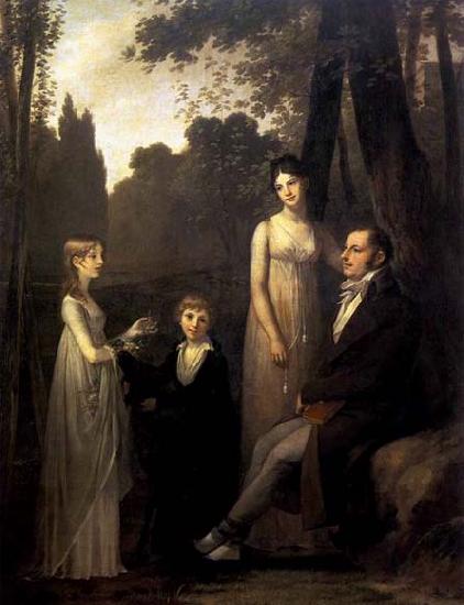Pierre-Paul Prud hon Rutger Jan Schimmelpenninck with his Wife and Children oil painting image